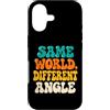 Mancino Pensatore Regalo Custodia per iPhone 17 Stesso Mondo Angolo Diverso Mancino Pensatore