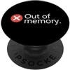 The Geek Escape Fuori memoria Divertente AI & Tech Geek Computer Design PopSockets PopGrip Adesivo