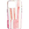 generic Custodia per iPhone 16 Pro Grafica a coquette a righe rosa tenue
