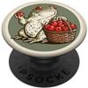 Toadstool Lane Olive Frog con cesto di frutti di bosco per gli amanti delle rane PopSockets PopGrip Adesivo