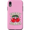 Generic Custodia per iPhone XR Camicia estiva Cherry per ragazze | Simpatica maglietta Y2K Cherry Graphic