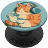 Inkline Panel Studio Chibi Cat con cuffie per gli appassionati di anime, lettori di manga PopSockets PopGrip Adesivo
