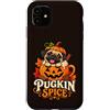 Pugkin Spice Cute Pug Halloween Custodia per iPhone 11 Carlino Halloween zucca spezie carino autunno amante dei cani