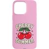 Generic Custodia per iPhone 15 Pro Max Camicia estiva Cherry per ragazze | Simpatica maglietta Y2K Cherry Graphic