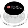 The Geek Escape Fuori memoria Divertente AI & Tech Geek Computer Design PopSockets PopGrip per MagSafe