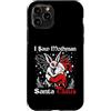 Ugly Christmas Gift For December Winter Custodia per iPhone 11 Pro I Saw Mothman Baciare Babbo Natale Cryptid Divertente Natale