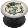 Toadstool Lane Frog Carry a Leaf Bag per gli amanti delle rane, fan del cottagecore PopSockets PopGrip Adesivo