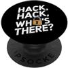 Computer Technician Designs Divertente Cybersecurity IT Hacker Cyber Security PopSockets PopGrip Adesivo