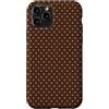 Y2K Aesthetic & Vintage Polka Dot Patter Custodia per iPhone 11 Pro Motivo vintage retrò a pois blu e marrone