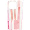 generic Custodia per iPhone 15 Pro Grafica a coquette a righe rosa tenue