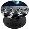 Science Sci-fi Store Luna che cammina astronauti in Space Abbey Crossing sulla luna PopSockets PopGrip Adesivo