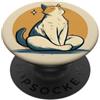 Nine Lives Press Meditazione gatto per gli amanti dei gatti, proprietari di gatti PopSockets PopGrip Adesivo
