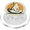Nine Lives Press Meditazione gatto per gli amanti dei gatti, proprietari di gatti PopSockets PopGrip per MagSafe