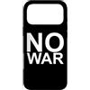 Love Peace Harmony Designs Custodia per iPhone 17 Pro Max NO WAR - Scritta grande in bianco con bordo nero
