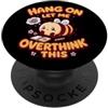 Relatable Bee Humorous Quotes for Introv Aspetta, fammi pensare troppo a questa simpatica ape retrò introversa PopSockets PopGrip Adesivo