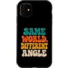 Mancino Pensatore Regalo Custodia per iPhone 11 Stesso Mondo Angolo Diverso Mancino Pensatore