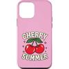 Generic Custodia per iPhone 12 mini Camicia estiva Cherry per ragazze | Simpatica maglietta Y2K Cherry Graphic