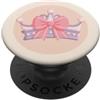 Bowtique Lane Fiocco rosa lavanda su una corona per ragazze, adolescenti PopSockets PopGrip Adesivo