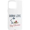Campus Study Vibe Student!! Custodia per iPhone 15 Pro Max Dorm Life Big Dreams Desk Lamp College Student Motivation