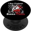 Ugly Christmas Gift For December Winter I Saw Mothman Baciare Babbo Natale Cryptid Divertente Natale PopSockets PopGrip Adesivo
