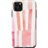 generic Custodia per iPhone 11 Pro Max Grafica a coquette a righe rosa tenue