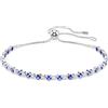 SWAROVSKI Bracciale collezione matrix con cristalli bianchi e blu