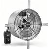 VEVOR Ventilatore da Timpano 38 cm, Aspiratore per Sottotetto 1300 CFM con Termostato e Staffe, in Acciaio al Carbonio Durevole, Ventilazione per Casa, Garage, Magazzino e Officina, Colore Argento