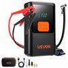 VEVOR Avviatore di Emergenza con Compressore d'Aria 4000A di Picco per Auto Gonfiatore per Pneumatici Portatile, 9,0 Litri a Benzina / 8,0 Litri Diesel, 150 PSI, Spegnimento Automatico, Caricabatterie