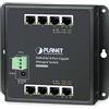 PLANET WGS-804HPT PLANET IP30 8-Port Gigabit Wall-mount Switch 4-Port 802.3at POE+, redundant power 48-56V DC -40/+75 C