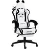 Sonstige Dowinx Gaming Chair - Sedia ergonomica per computer con schienale alto e supporto lombare, edizione Panda