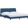 vidaXL Struttura letto senza materasso blu 180x200 cm in tessuto
