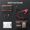 StarTech Power bank di avviamento per auto - Booster portatile per batteria auto - 12 V - Oltre 1200 A - 10.000-12.000 mAh - Batteria agli ioni di litio - Illuminazione a LED