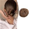 KBRPEY Chignon Extension per Capelli Elastico Coda di Cavallo Dritto Corto per Donna Ragazze Accessori Scrunchies (Marrone)