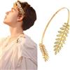 Generic Fascia per capelli in foglia d'oro Accessori per la dea greca in metallo Fascia per capelli greca Corona foglia d'oro per le donne
