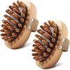 AZIDWERYQ Meridian Brush Massage Body 2PCS Strumento per massaggio in legno con cinturino Gua Sha Massaggiatore per il corpo per rimuovere la cellulite, modellare, alleviare il dolore muscolare