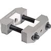 Draper 50065 Morsetto per pistoni inserto puntone, argento, nero