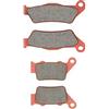 MEXITAL Pastiglie freno Ceramica organico Anteriori + Posteriore per KTM SX/EXC 520 (01-03) / MXC 525 (03-04) / SXC 625 (03-06) / LC4-E 640 Supermoto (00-06) / LC4 640 Adventure (03-06)