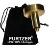 Furtzer® LPG GPL Autogas Adattatore M10 DISH versione breve (circa 60 mm) con il sacchetto in tessuto