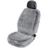 WOLTU Coprisedile Singolo Anteriore per Auto Universali Seat Cover Protezione per Sedile della Macchina in Pelliccia di Agnello Argenteo