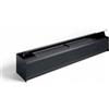 Falmec Monolith Cappa Isola o Parete con Installazione su Top 90 cm Vetro satinato nero e Alluminio anodizzato nero con Sistema modulare contenitori componibile - CMOW90.00P8#ZZZN490F
