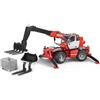 Bruder 02129 Carrello elevatore telescopico Manitou MRT 2150 Con Accessori