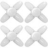 Pesoncarl Confezione da 4 luci LED per garage, illuminazione da soffitto per garage a vite 2800LM, lampada da giorno 28W E26 / E27 con 4+1 pannelli regolabili per officina, magazzino, ripostiglio, fienile, ne