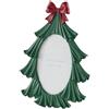 Cornice Portafoto ad Albero di Natale con Fiocco Verde EDG Enzo De Gasperi - 18,5 x 1,5 x H 25 cm