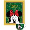 Set Regalo Natale Minnie Egan: Plaid Morbido 130x160 cm e Tazza Colazione in Porcellana 520 ml