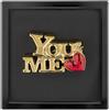 Quadretto Decorativo You and Me Bongelli Preziosi - 15x15 cm