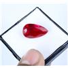 Certificato Naturale Berillo Bixbite Rosso Smeraldo 14.50 KT Pera Loose Gemma