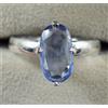 Naturale Ceylon Zaffiro Blu 4.10 CT Ovale Gemma Certificato Anello Fresco Design