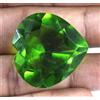 60.15 KT Brasiliano Verde Oliva Peridoto 28 X 28 MM Cuore Gemma Certificato