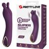 HIGH TECH PRETTY LOVE - VIBRATORE RICARICABILE LUNAO 10 FUNZIONI VIOLA