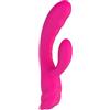 NALONE Vibratore Rabbit Magic Stick Doppia Stimolazione Rosa Silicone - Nalone